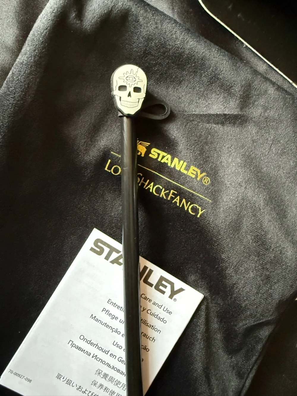 New Stanley 40oz Special Halloween Black Detailed With Box Straw Topper Bag - Picture 12 of 13